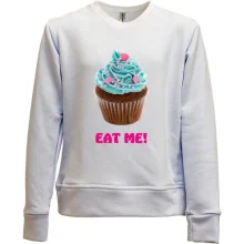 Детский свитшот без начеса Eat me!