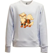 Детский свитшот без начеса с покемоном Арканайн (Arcanine)