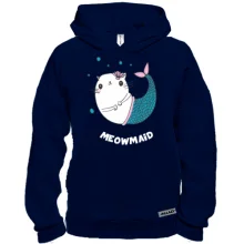 Худи BASE с котом русалкой