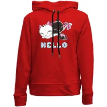 Детское худи без начеса hello cats