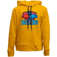 Детское худи без начеса boxing с перчатками