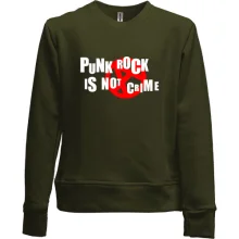 Детский свитшот без начеса Punk rock is not crime