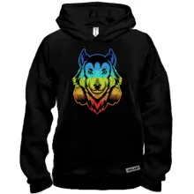 Худи BASE Rainbow Wolf