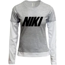 Комбинированный лонгслив для Вероники в стиле Nike