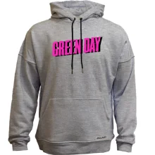 Худи без начеса Green day розовый логотип