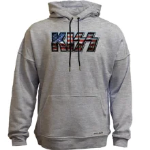 Худи без начеса KISS на американском флаге