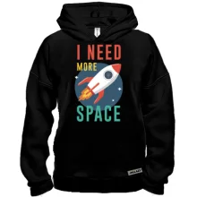 Худи BASE I need more space с ракетой