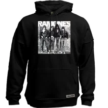 Худі без начосу Ramones Band чб