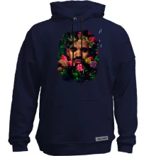 Худи без начеса с Drake и цветами