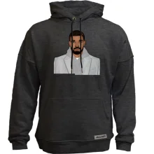 Худи без начеса с Drake в пальто