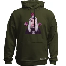 Худи без начеса с Ghostemane и пентаграммами