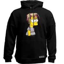 Худи без начеса с Бартом Симпсоном в образе Lil Pump