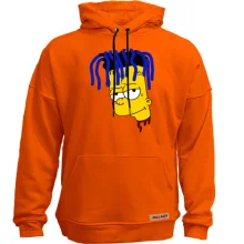 Худи без начеса с Бартом Симпсоном в образе Lil Pump (2)