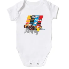 Детское боди с логотипом Hot Wheels