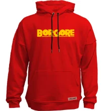 Худи без начеса с логотипом "Borgore"