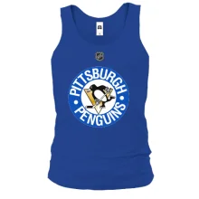 Чоловіча майка Pittsburgh Penguins з емблемою в синьому колі