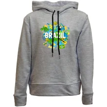 Дитяче худі без начосу з бразильським колоритом і написом "brazil"