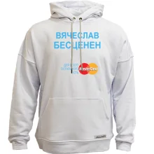 Худи без начеса с надписью 