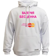 Худи без начеса с надписью 