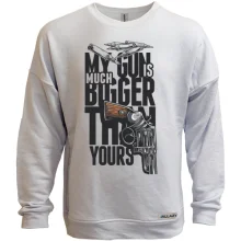 Світшот без начосу my gun is much bigger than yours