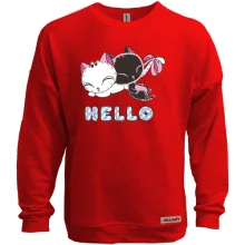 Свитшот без начеса hello cats