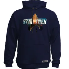 Худи без начеса с надписью Star Trek