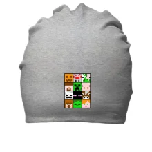 Хлопковая шапка Minecraft Creeper Patern