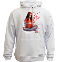 Худи без начеса "Девушка утром"