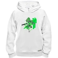 Худи BASE Billie Eilish green art