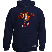 Худі без начосу з ілюстрованим Crash Bandicoot