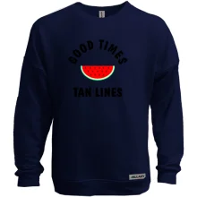 Свитшот без начеса с арбузом "good times tan lines"