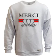 Свитшот без начеса Merci mon cheri