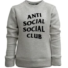 Детский свитшот без начеса Anti Social Social Club