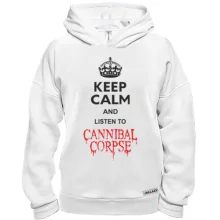 Худи BASE Keep Calp and listen to Cannibal Corpse