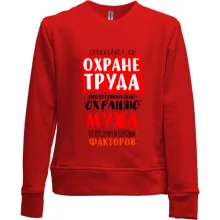 Детский свитшот без начеса Специалист по охране труда