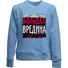 Детский свитшот без начеса Большая вредина