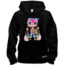 Худі BASE Girl with pink hair