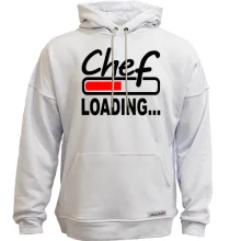 Худі без начосу з написом "chef" шеф-кухар