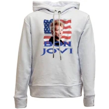 Детское худи без начеса Bon Jovi с флагом