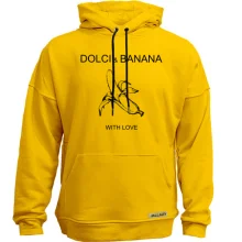 Худі без начосу з логотипом Dolci Banana