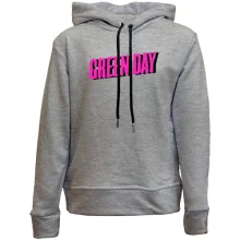 Детское худи без начеса Green day розовый логотип
