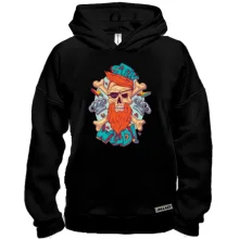 Худи BASE Skull with a red beard