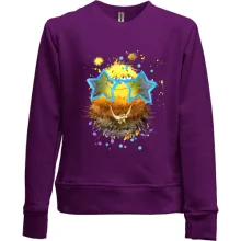 Дитячий світшот без начосу з монстриком в окулярах "superstar"