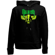 Детское худи без начеса Nazareth (с зеленым черепом)