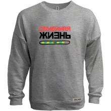 Свитшот без начеса с надписью "Семейная жизнь loading"