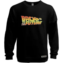 Свитшот без начеса с надписью "Back to future"