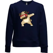 Детский свитшот без начеса Dabbing Dog