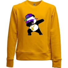 Дитячий світшот без начосу Dabbing Gangsta Panda