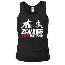 Майка Zombies hate fast food