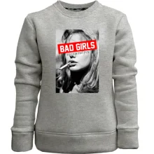 Детский свитшот без начеса Bad girls have more fun
